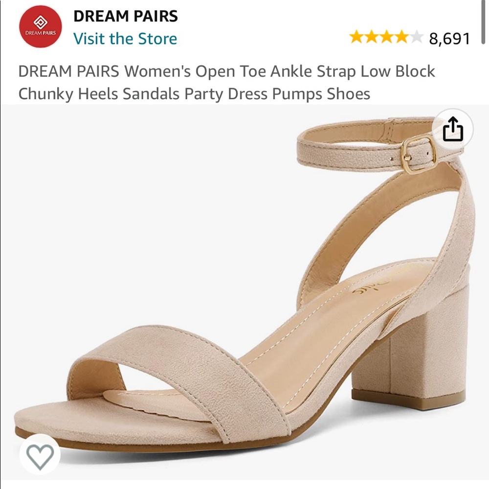 DREAM PAIRS SUEDE HEELS